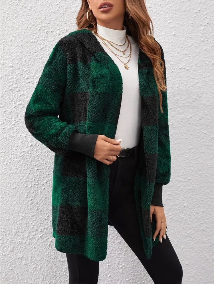 Plaid Flannel Jacket for Women