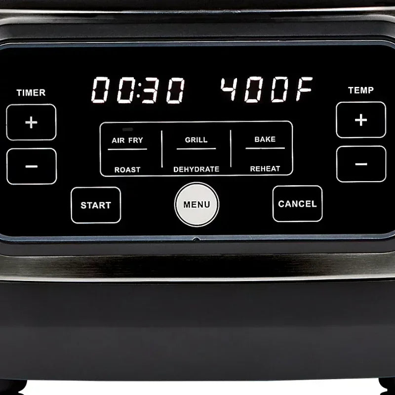 5.5 Quart Grill Air Fryer Home, Black