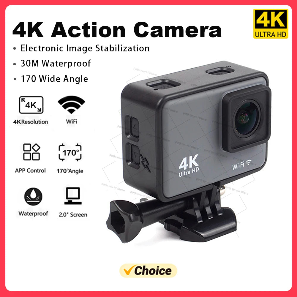 4K60FPS with wifi remote control Camera