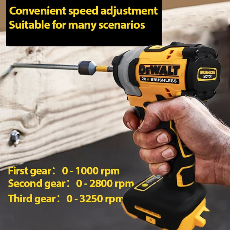 20V Impact Driver 205NM Brushless Motor Cordless Screwdriver