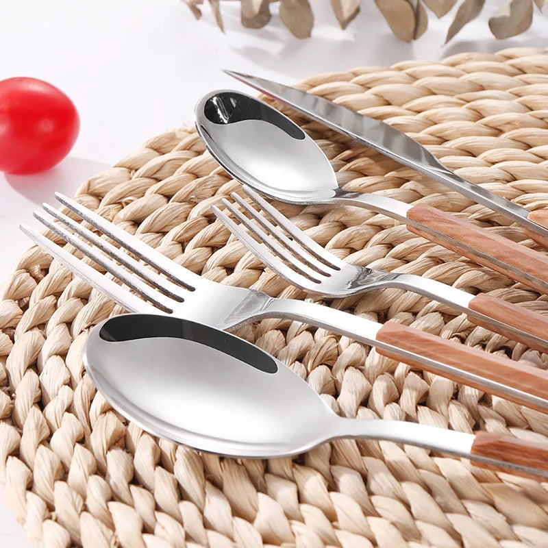 16pcs Stainless Steel Imitation Silverware Set