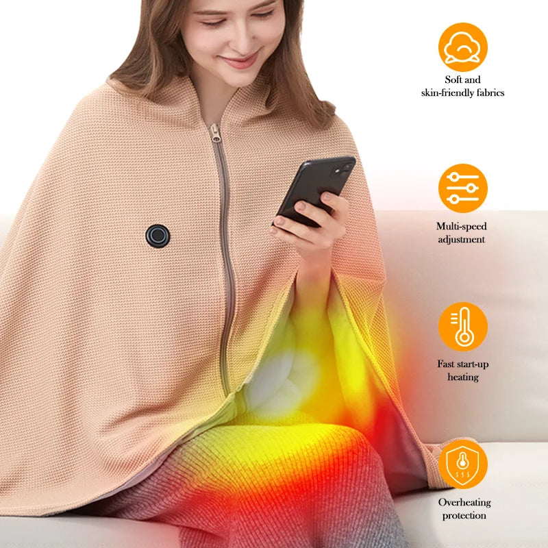 USB Heated Wearable Blanket