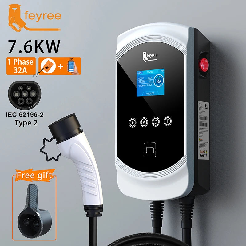 32A 7.6KW Electric Vehicle EV Charger