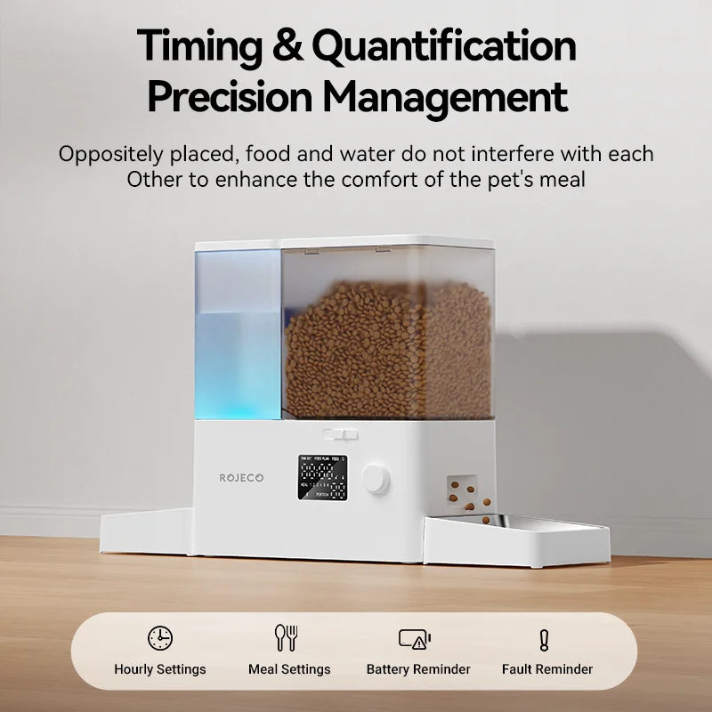 2In1 Automatic Pet Feeder Gravity Water Fountain