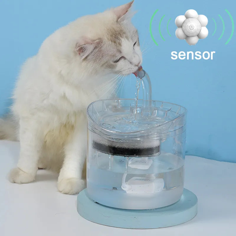 2L Intelligent Cat Water Fountain With Faucet