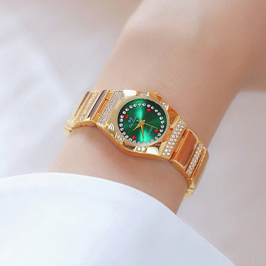 Women  Luxury Diamond Gold Diamond Gold Watch