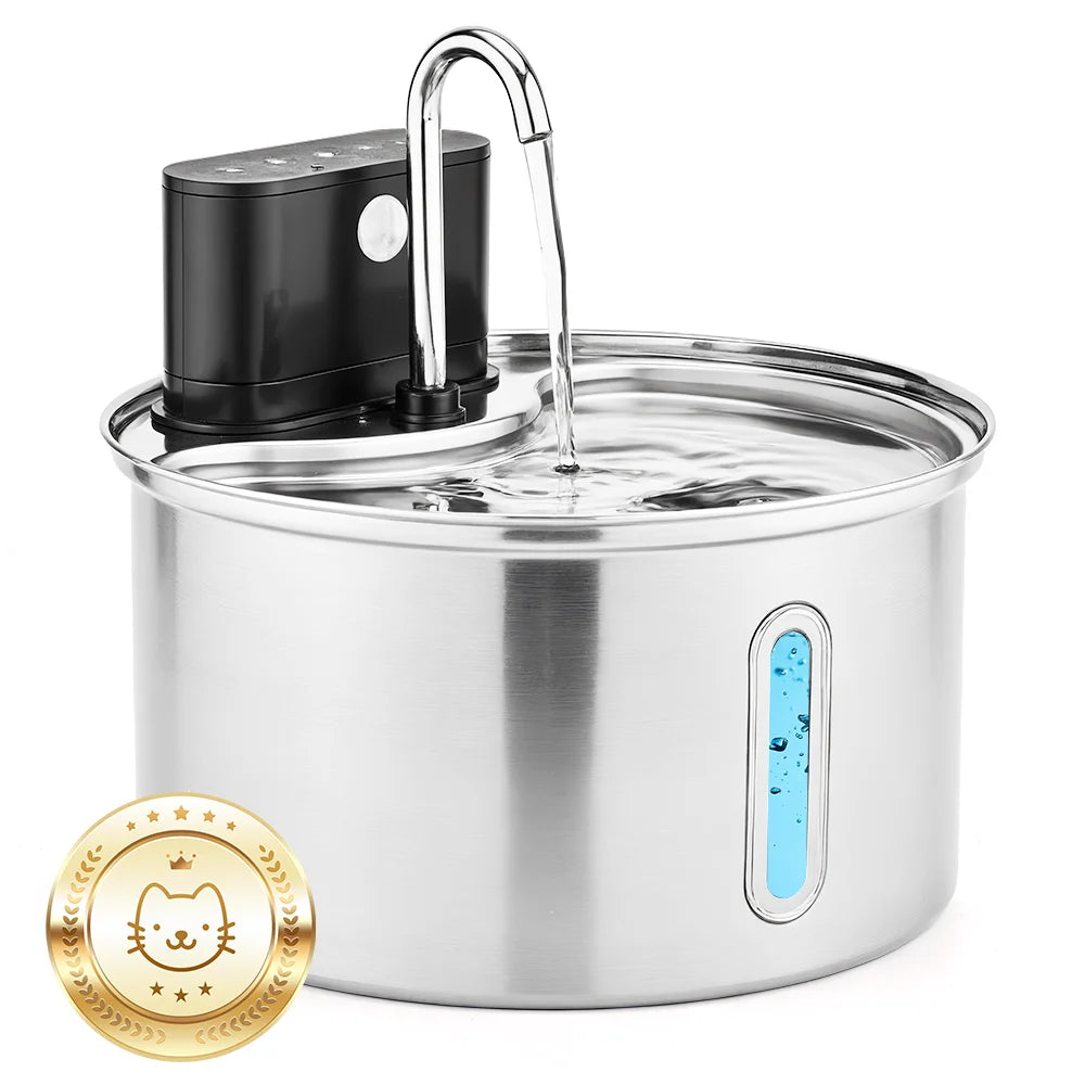 3.5L Stainless Steel Cat Sensor Water Fountain