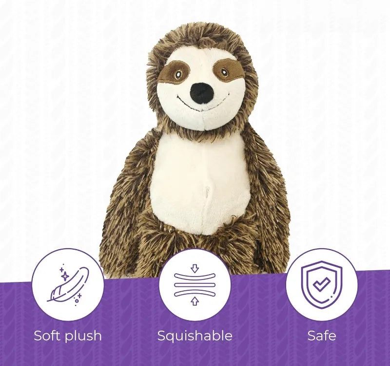 10" Sloth Squeaky cat Toy