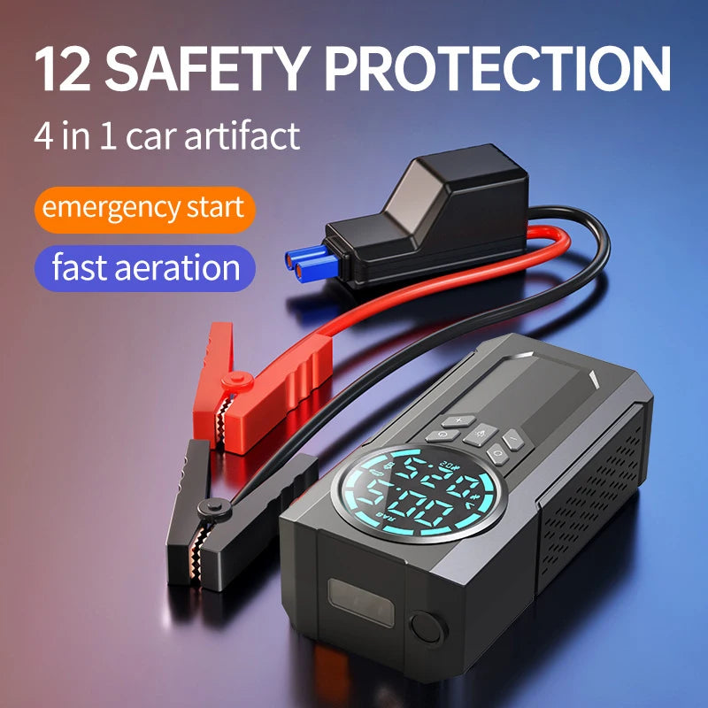 Car Jump Starter Air Pump Power Bank