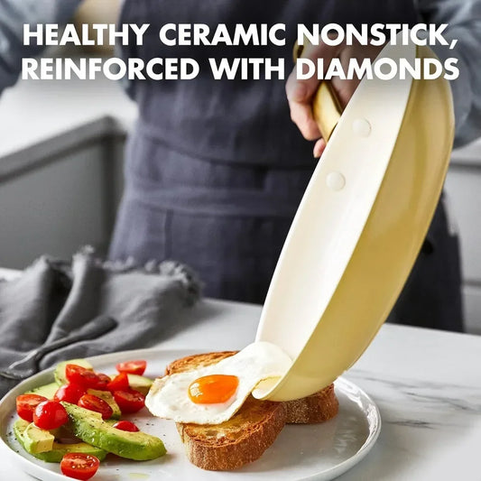 10 Piece Nonstick Cookware Pots and Pans Set