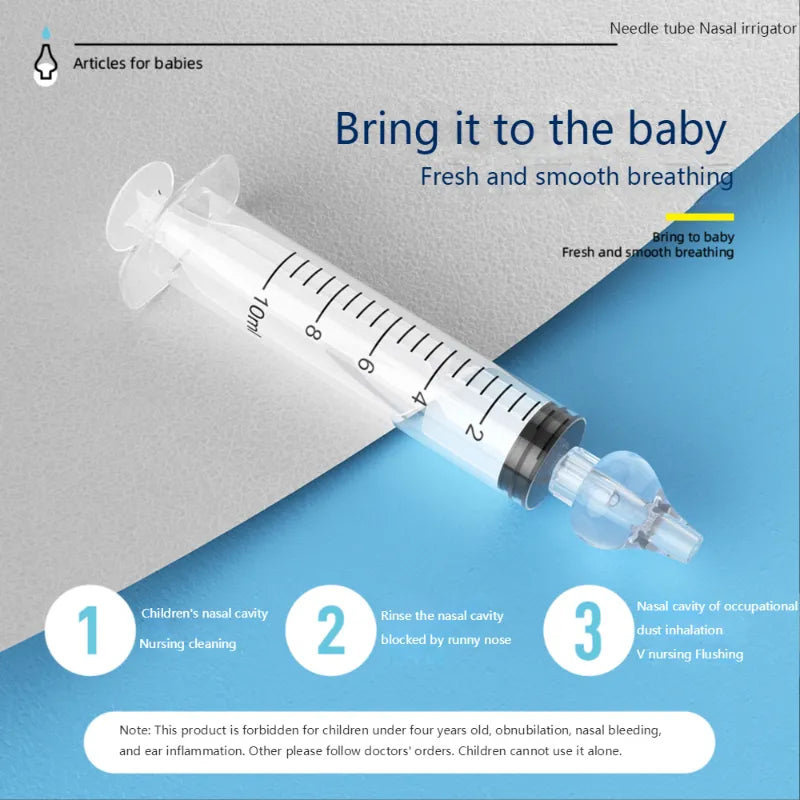 2 Pcs Baby Nose Cleaner Syringe