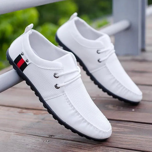 Breathable Casual Leather Sneakers Shoes