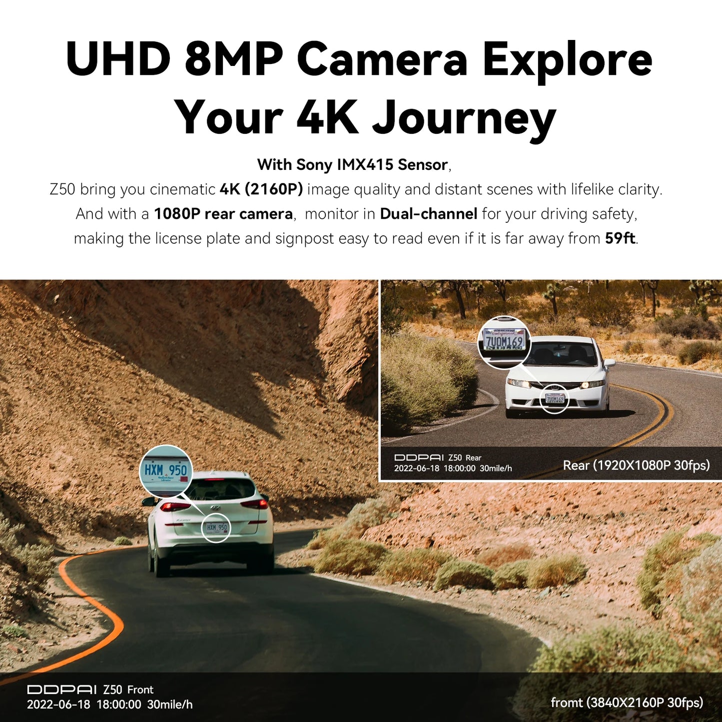 Z50 Front and Rear 4K Camera