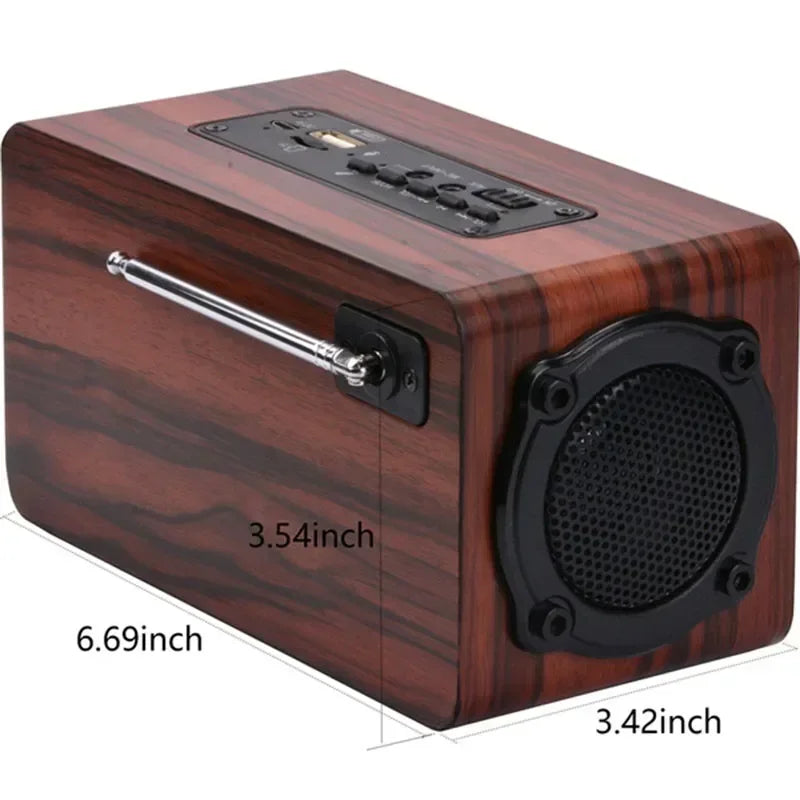 Classic Wooden Wireless Bluetooth Speaker