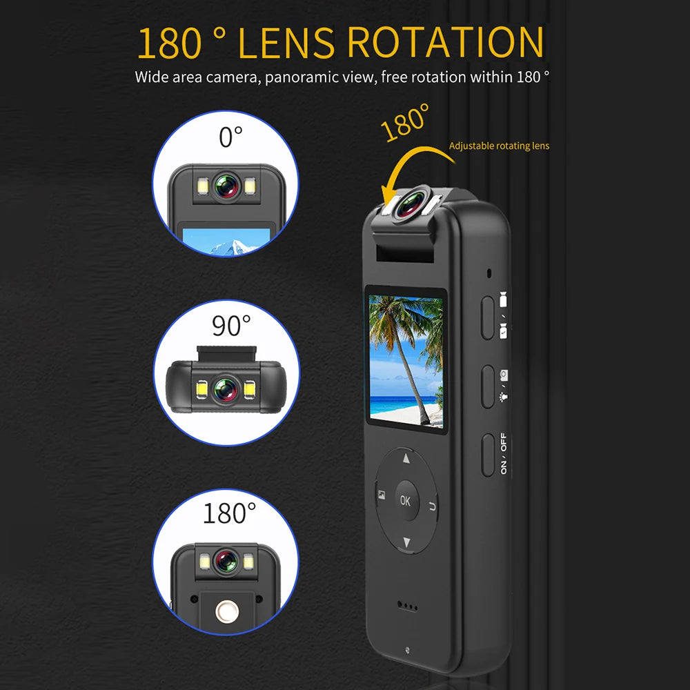 1080P 4K HD Mini DV Sports Night Vision Body Camera