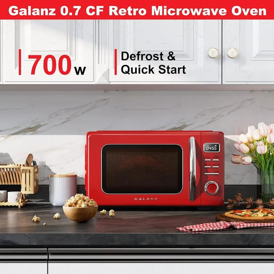 Retro Countertop Microwave Oven