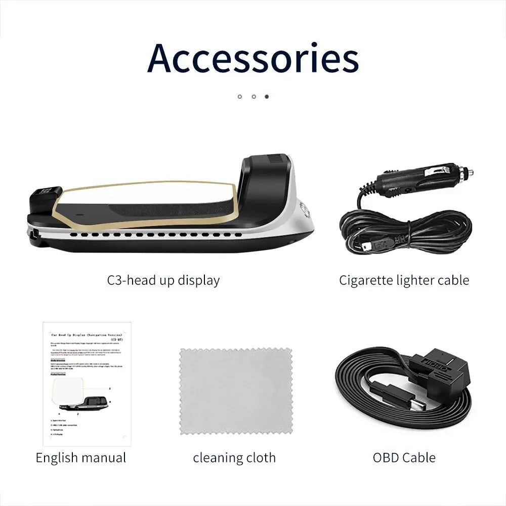 Hud C3 Universal Digital Board Display Gps Speedometer