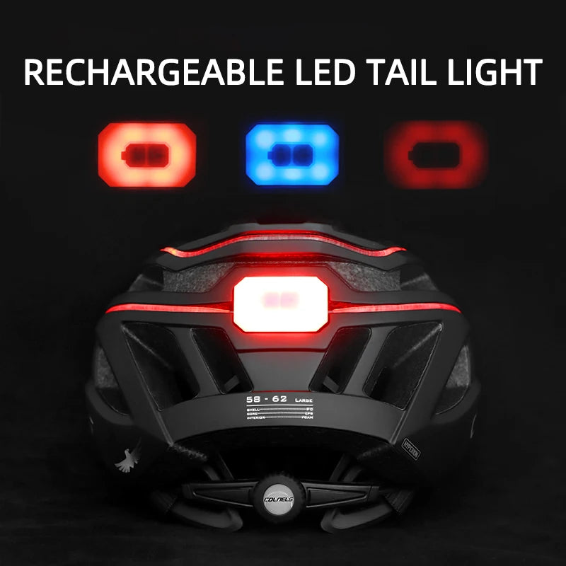 LED Lights Racing Road Bike Helmet