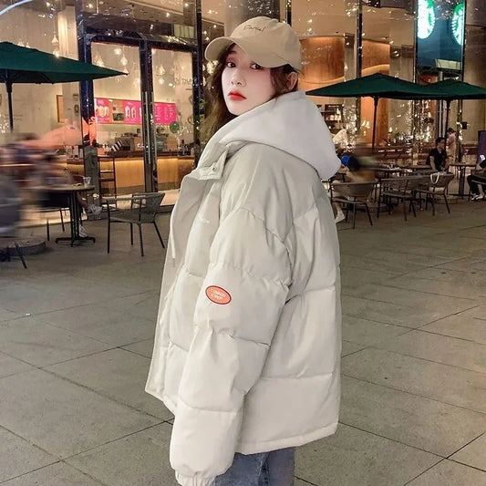 Thick Down Cotton Padded Parka Jacket