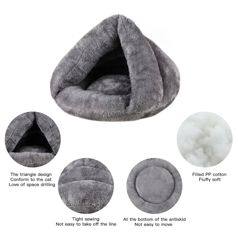 Dog Warm Plush Bed