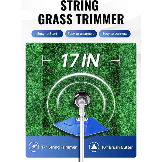 3-in-1 Trimmer Edger with Brush Cutter