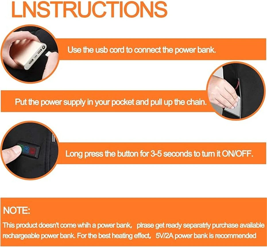 USB Heated Jacket Men