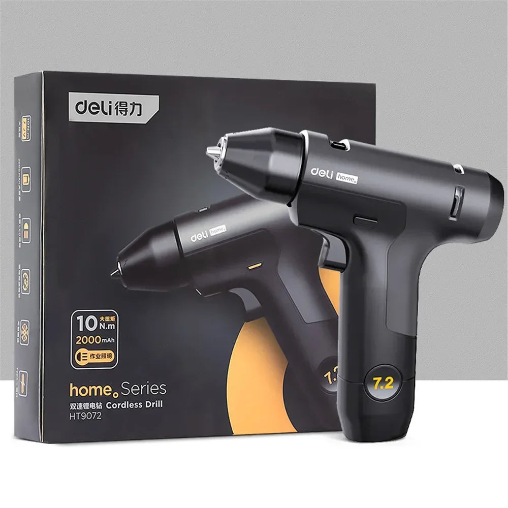 Double Speed 7.2V Electric Rechargeable Screwdriver Drill Tools