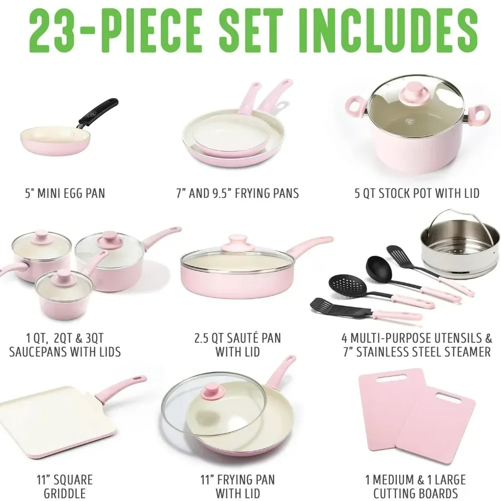 Kitchen Cookware Pots and Frying Pans Set