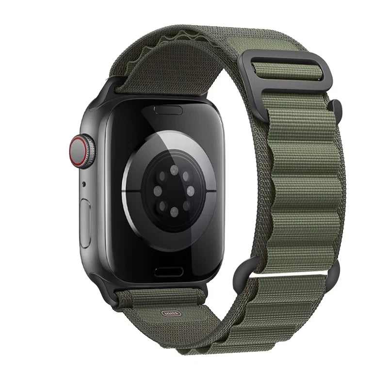 Straps for Apple watch Ultra 3 band 49mm 45mm 46mm 42mm 44mm 41 40mm Nylon Alpine bracelet correa iwatch Series 11 10 9 8 7 6 SE