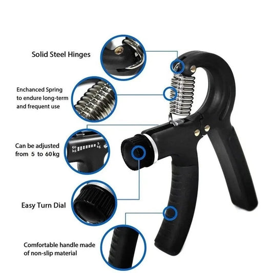 R Shaped Spring Wrist Grip