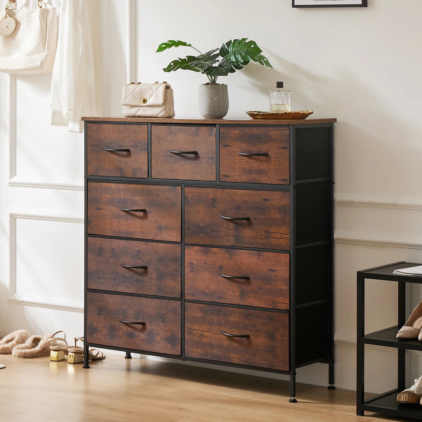 9-Drawer Fabric Storage Dresser