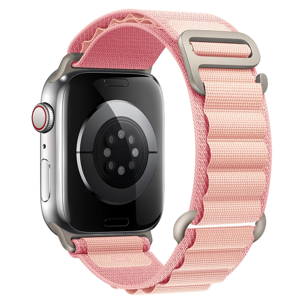 Straps for Apple watch Ultra 3 band 49mm 45mm 46mm 42mm 44mm 41 40mm Nylon Alpine bracelet correa iwatch Series 11 10 9 8 7 6 SE
