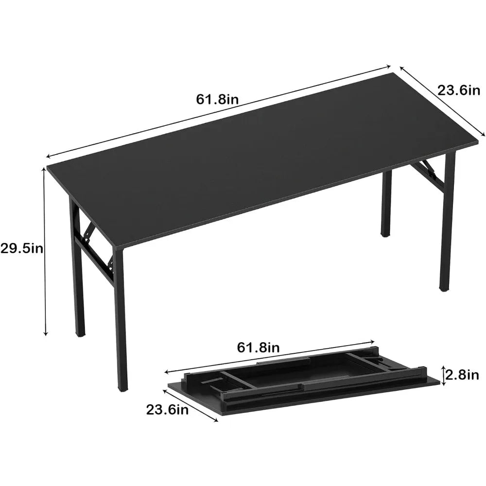 62 Inches Folding Computer Desk