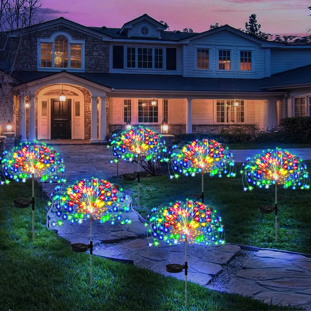 LED Solar Firework Fairy Lights