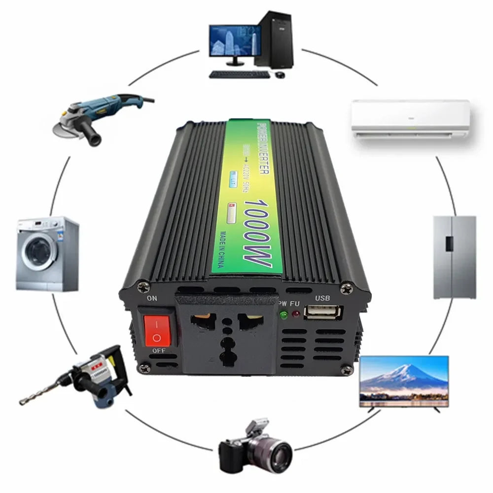 30W Solar Panel Battery Charger 1000W Inverter