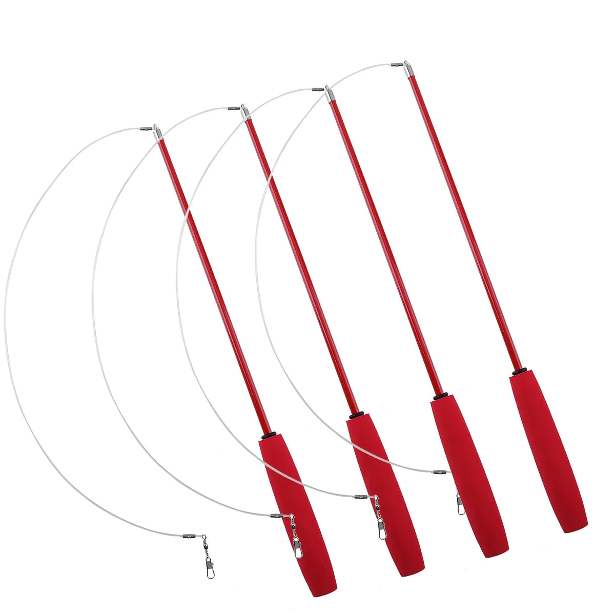 Cat Teaser Wands Three-section Telescopic Fishing Pole Toys