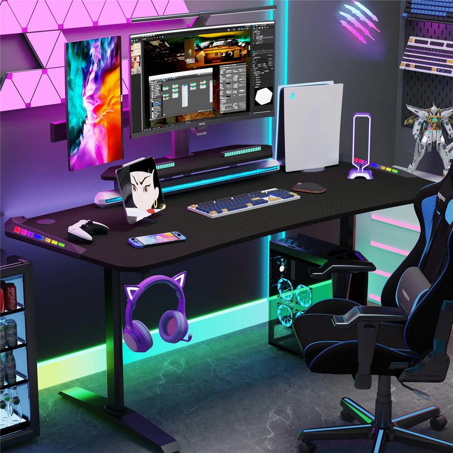 Computer Desk with Monitor Shelf