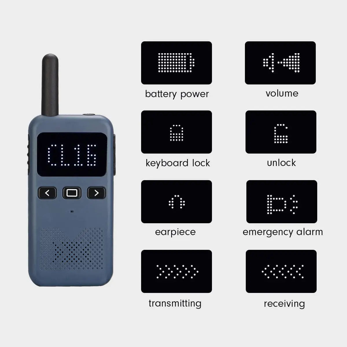 Mini USB Type C Walkie Talkie