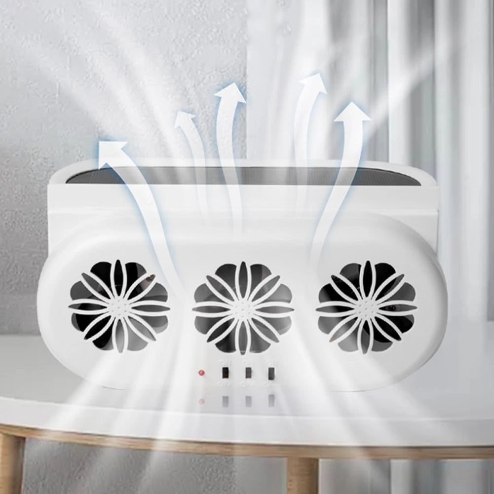 Solar & USB Car Exhaust Fan