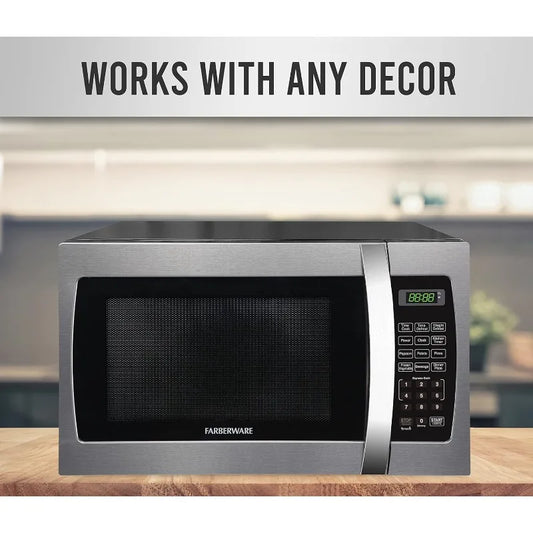 1000 Watts, 1.3 cu ft - Microwave Oven