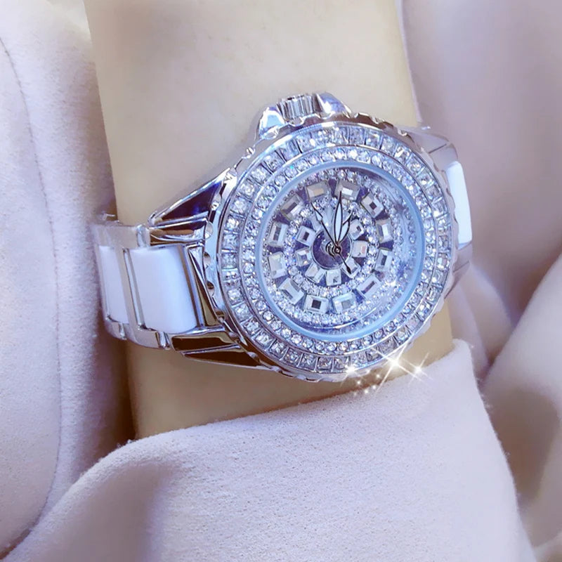 Luxury Brand Women Full Diamond Watches