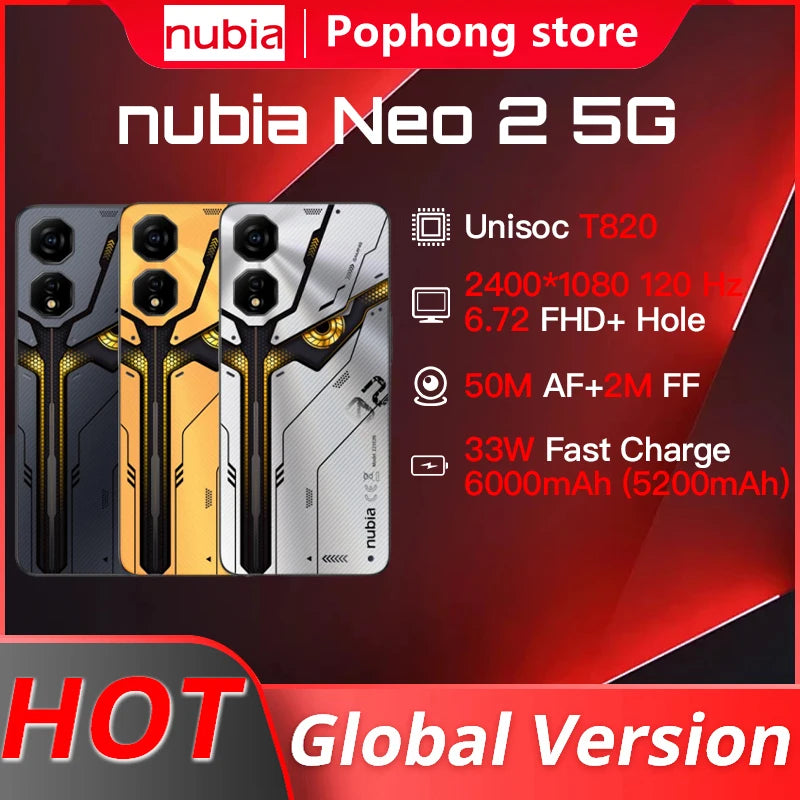 Global Version Nubia Neo 2 5G Mobile Phone