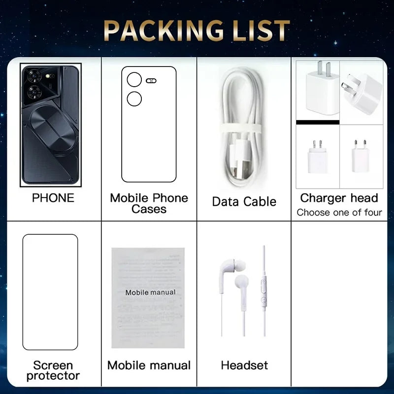 5G 7.3 Inch 16GB+1TB Android 13 Phone