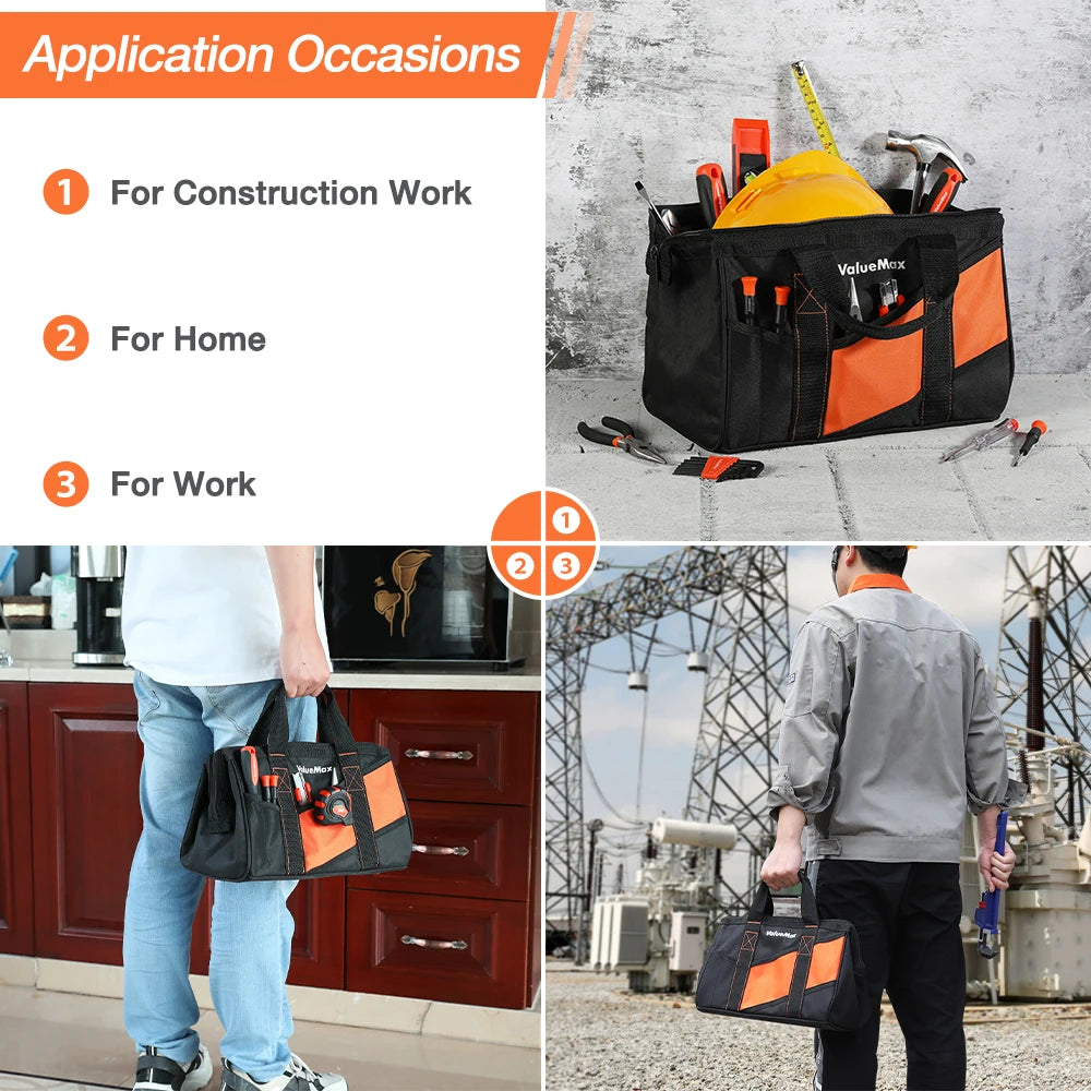 13-Inch Wide Mouth Tool Bag