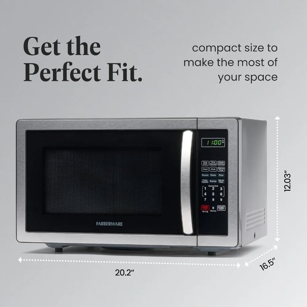 1000 Watts Countertop Microwave