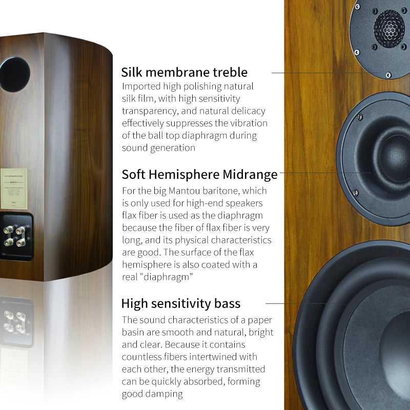 10 Inch 8Ohm High Low Bookshelf Speaker