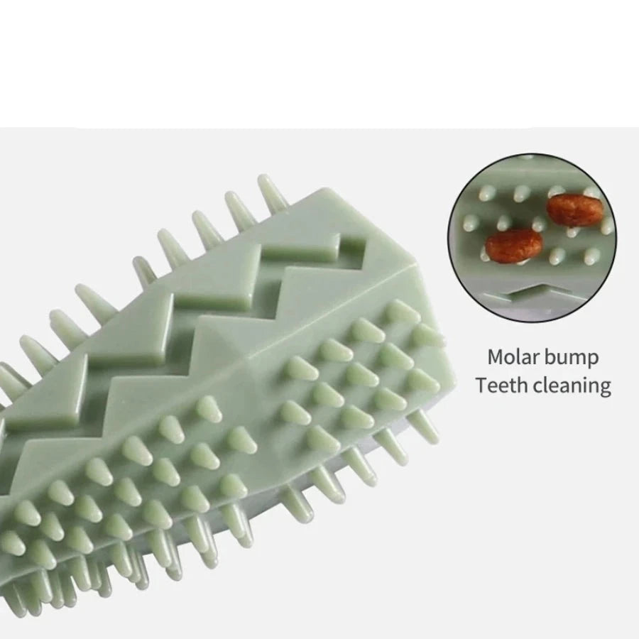 Pet teething cleaner stick toy