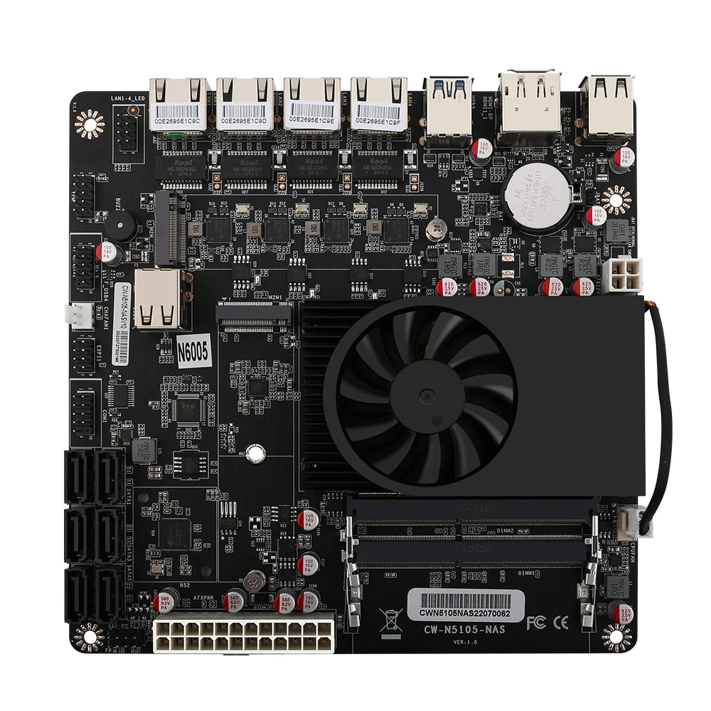 4x Intel i226-V Lan Mini ITX NAS Motherboard