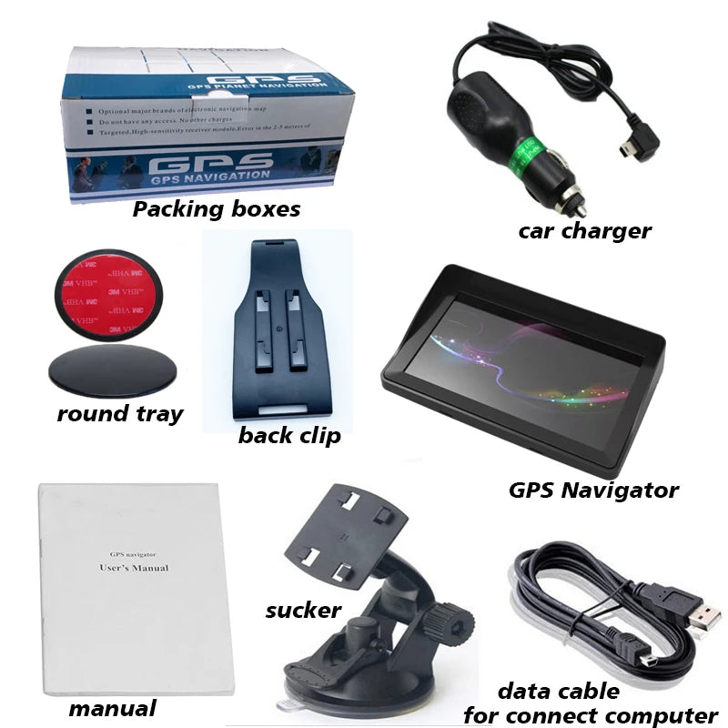 7 inch gps navigation for car truck