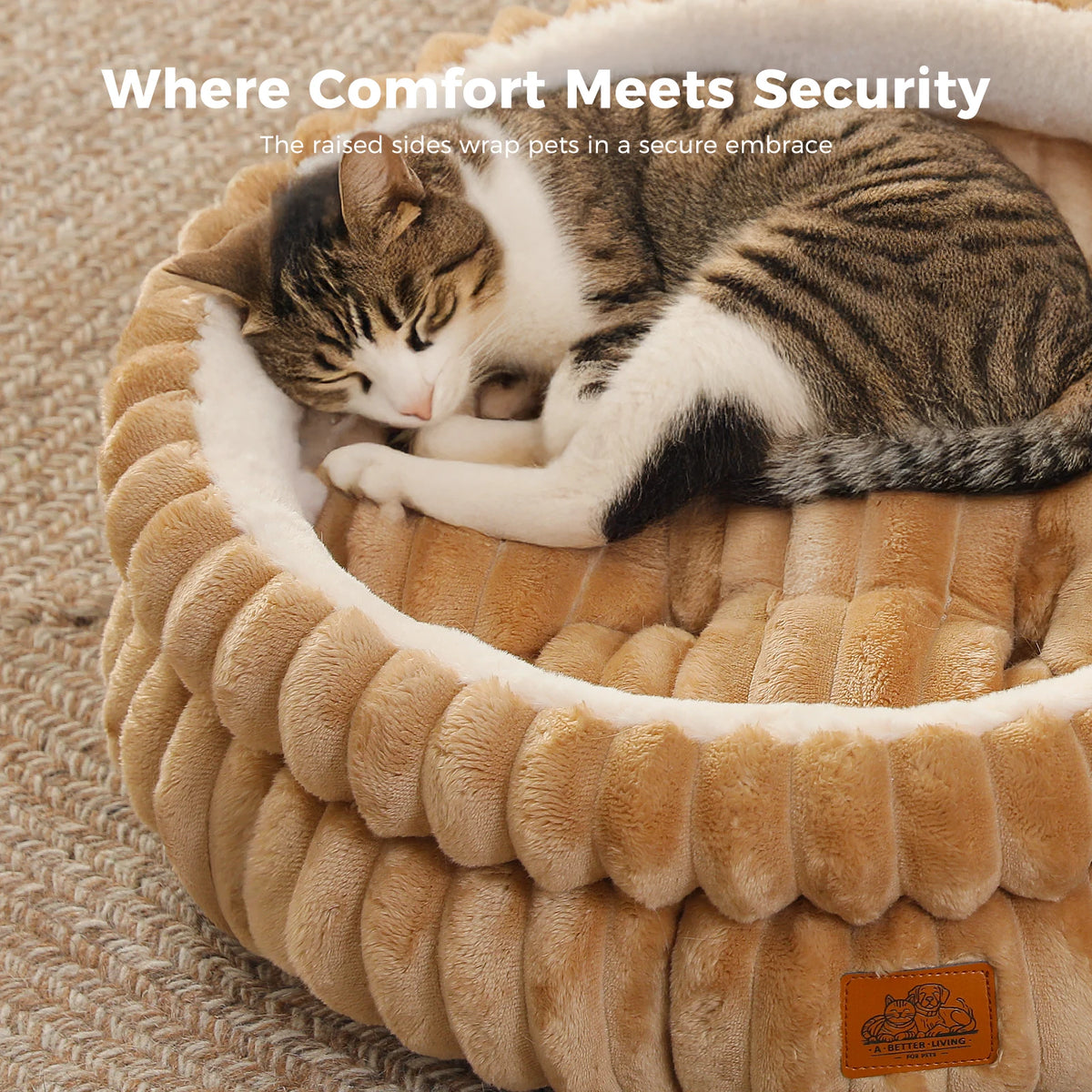 Washable Round Dog Bed